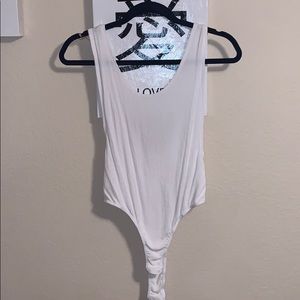 large FashionNova/ BOZZOLO low back, bodysuit